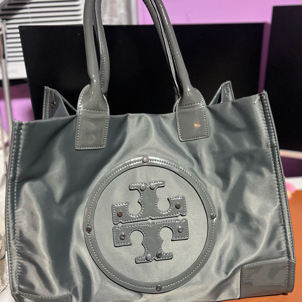 Tory Burch Charcoal Tote Bag